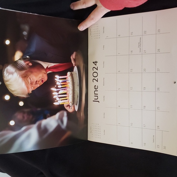 NWT 2024 Trump Calendar Ultimate Gift for Trump Fans Everywhere! - Picture 7 of 13